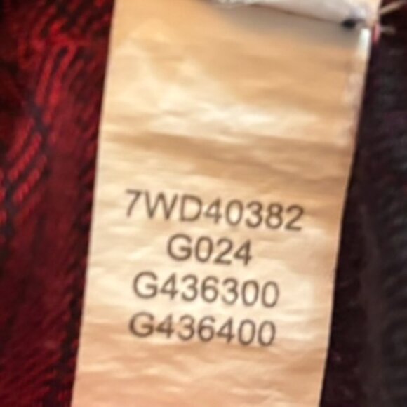 Lucky Brand Red & Black Plaid Tunic Top  XL -Convenient Slit Pockets- - Picture 9 of 15